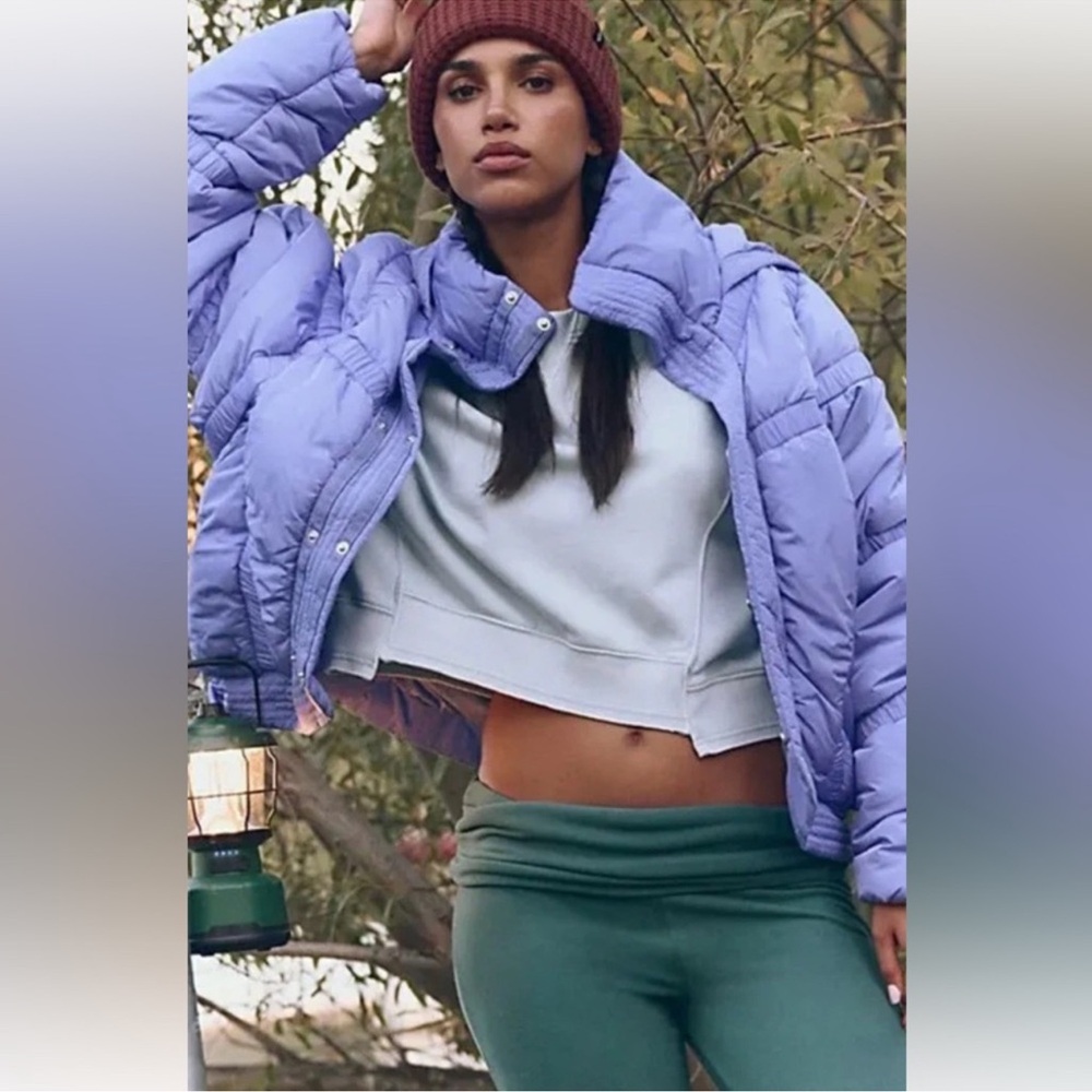 Free People Shirr Enough Backpack Puffer